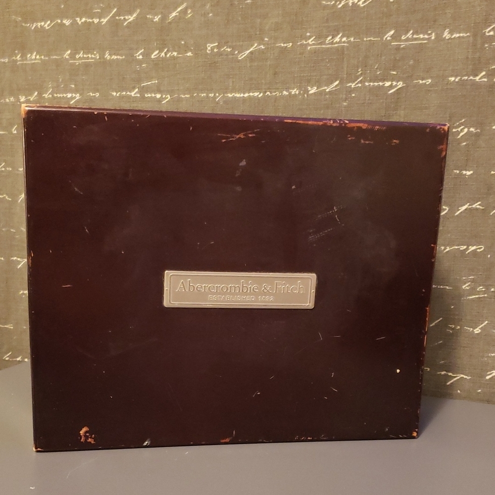 Abercrombie & Fitch Rich Brown Storage Boxvintage